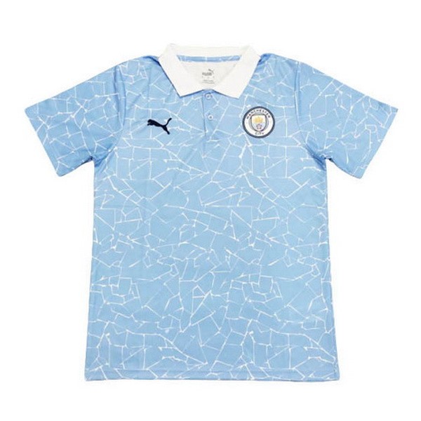 Polo Manchester City 2020-21 Azul Blanco